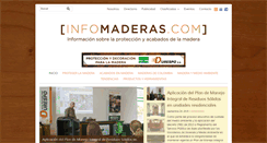Desktop Screenshot of infomaderas.com