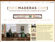 Tablet Screenshot of infomaderas.com